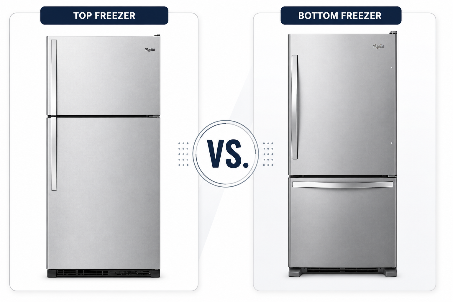 Top Freezer Refrigerator vs Bottom Freezer_ Which Is Better_
